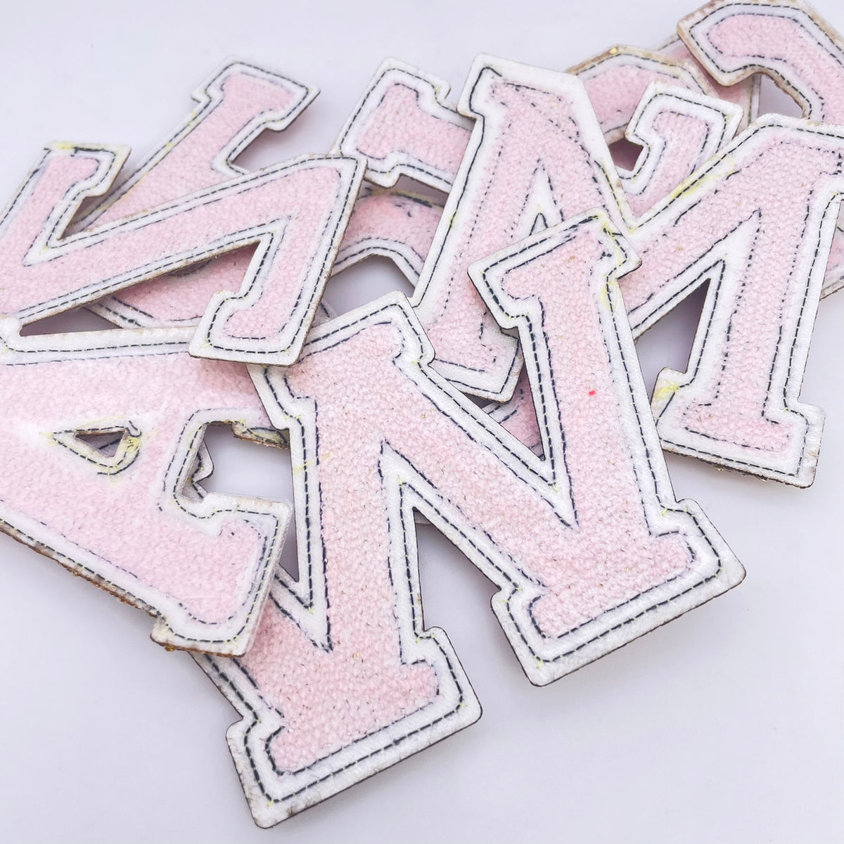 Hotfix Chenille Letters, Pink, 2-8