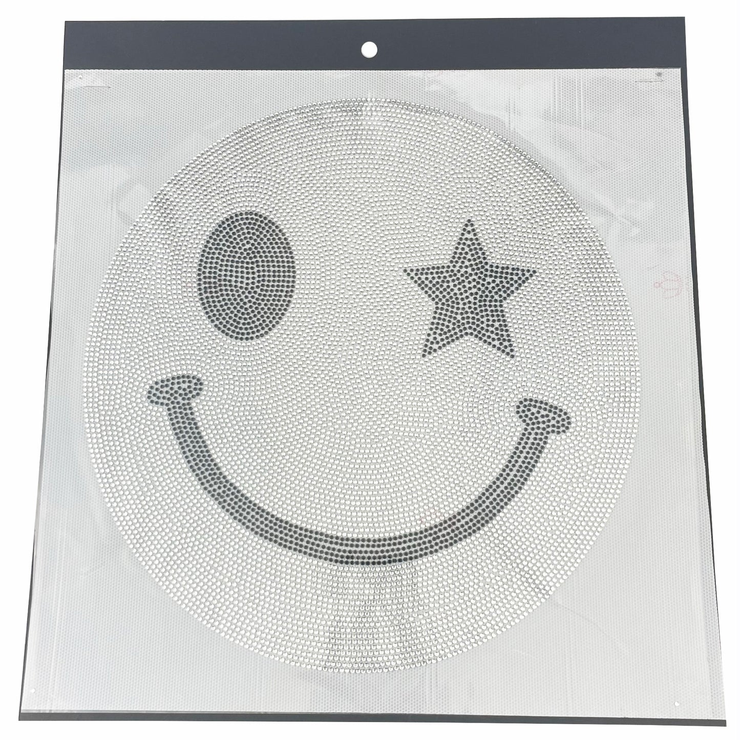 Star Smiley Face Rhinestone Transfer