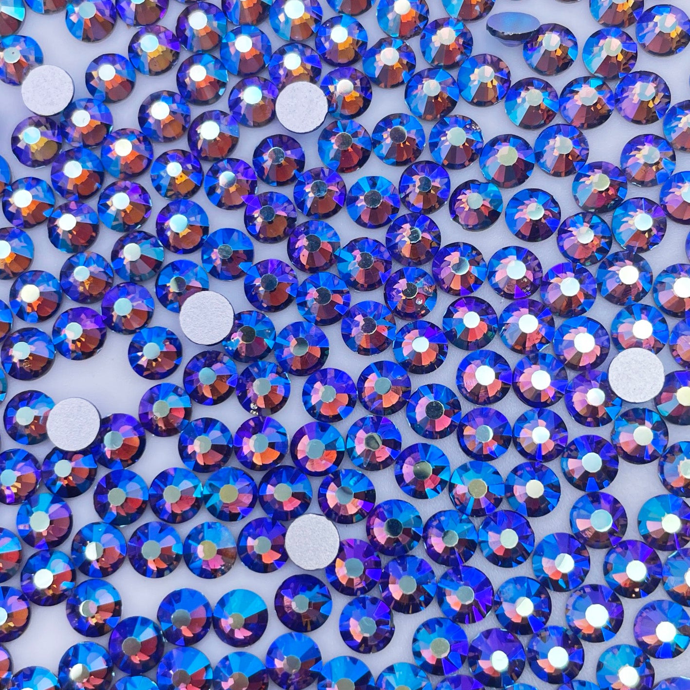 Tanzanite AB Glass Rhinestones