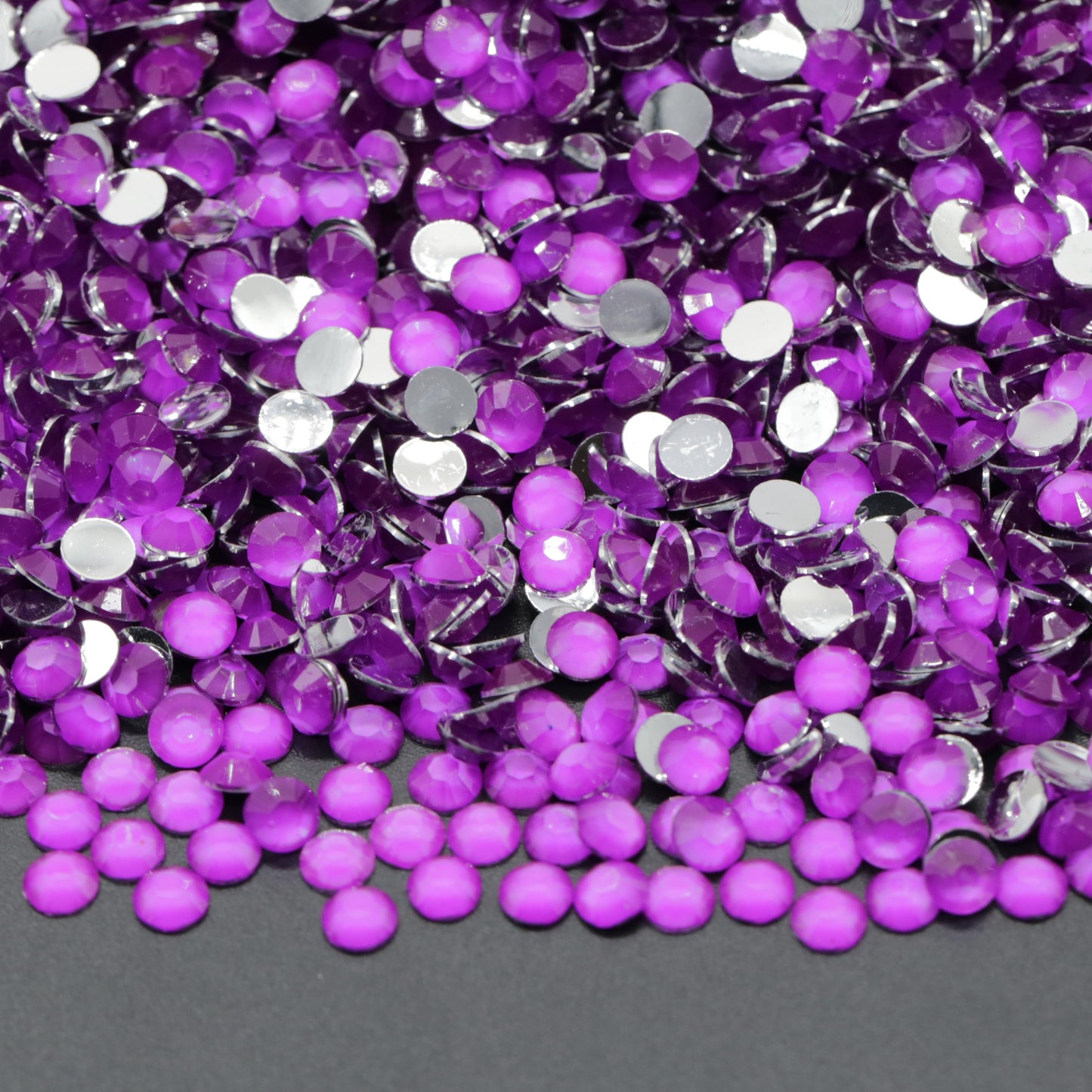 Neon Purple Resin Rhinestones