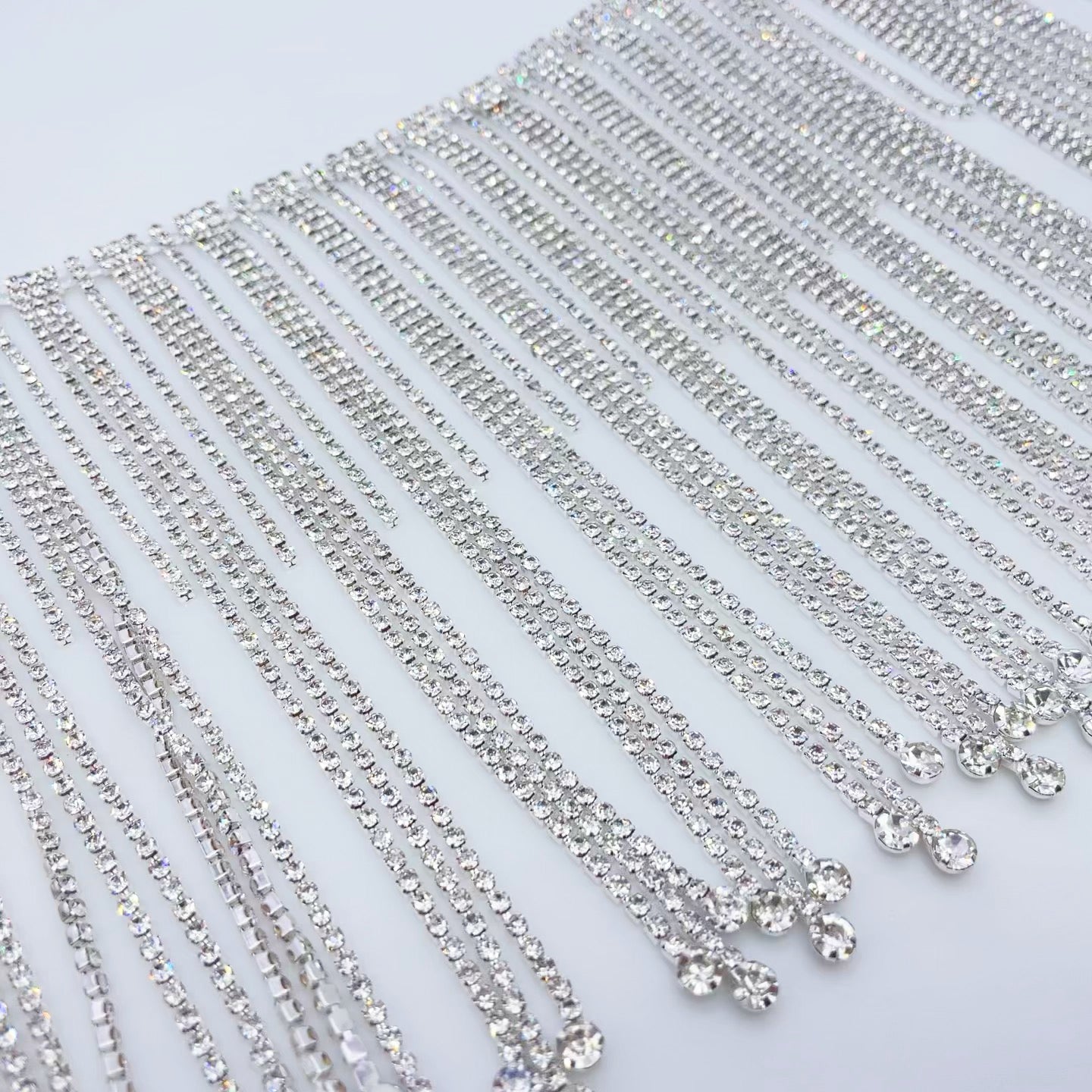 7" Rhinestone Fringe | Crystal Trim