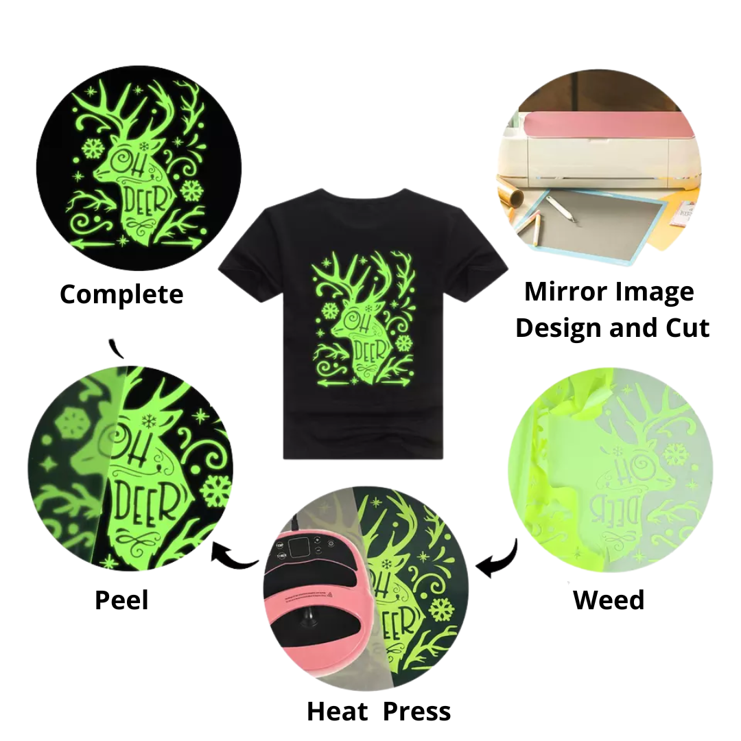 Glow in the Dark Heat Transfer Vinyl