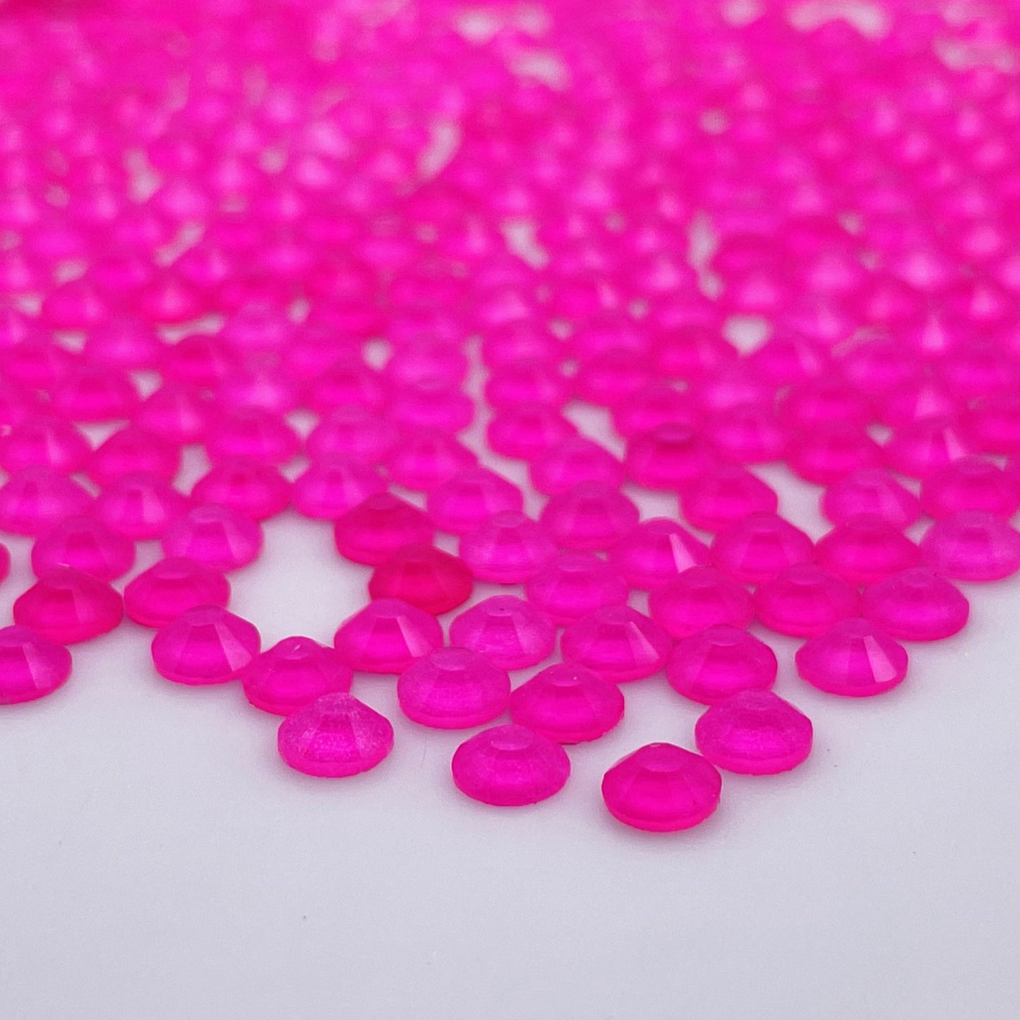 Neon Rose Glass Rhinestones