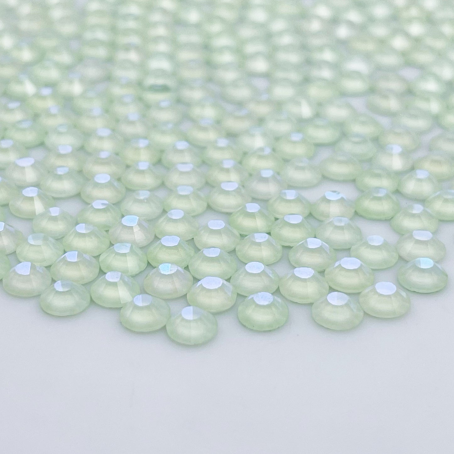 Luminous Green Glass Rhinestones
