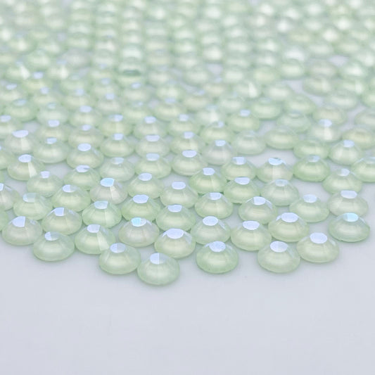 Luminous Green Glass Rhinestones