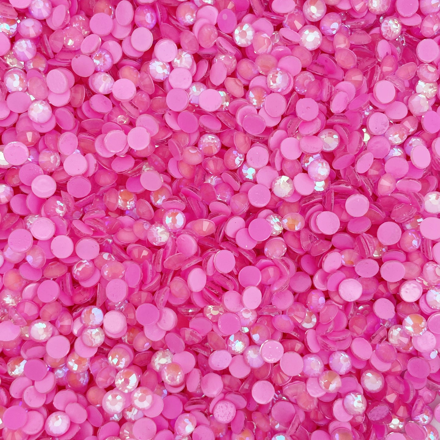 Luminous Rose Glass Rhinestones