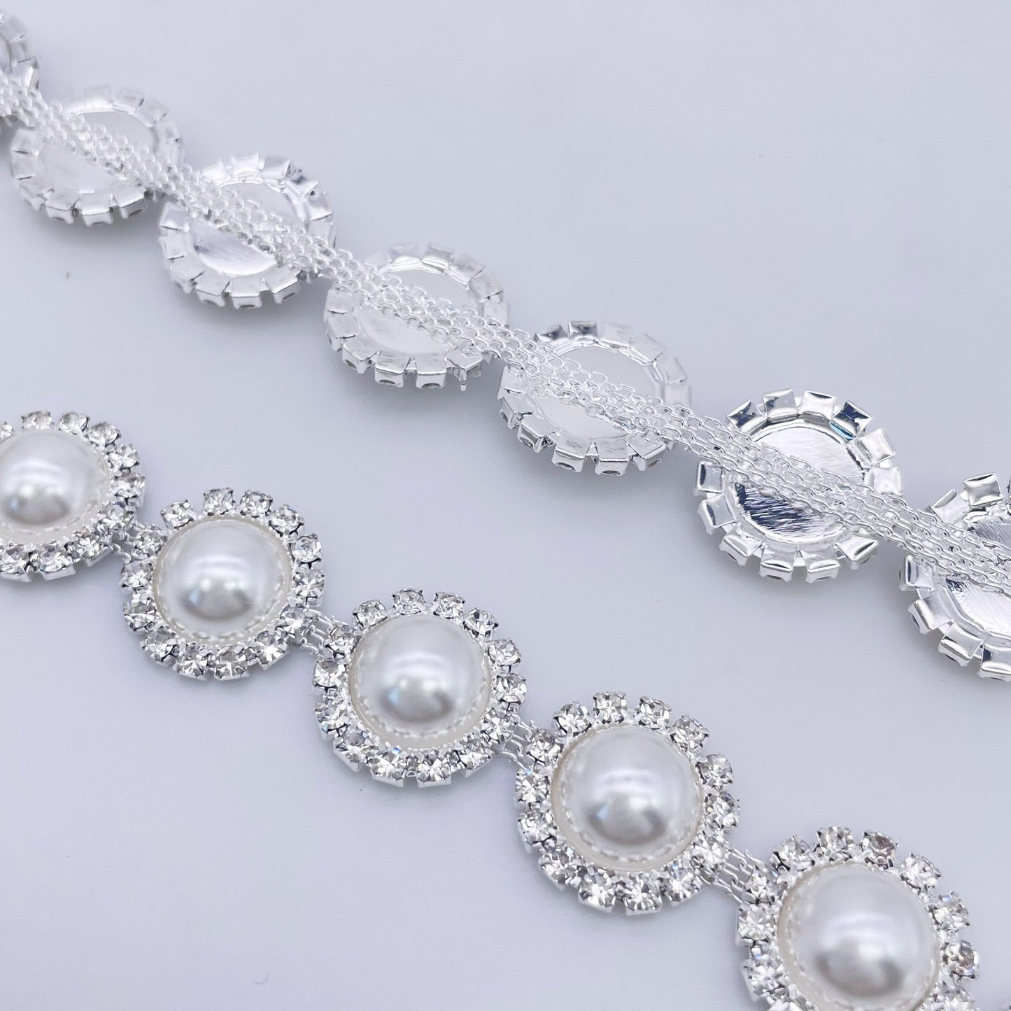 Rhinestone Pearl Trim | SCA-46