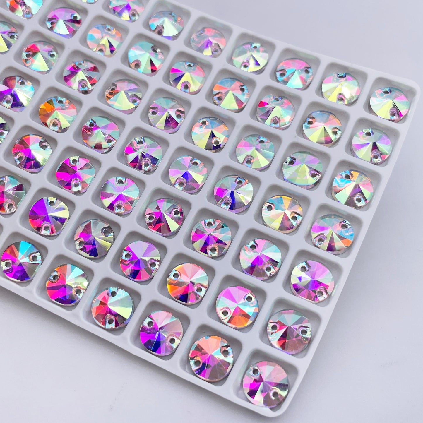 Round | 8*8mm | Sew-on Rhinestones