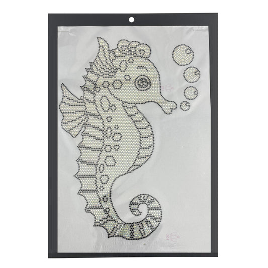 Seahorse Rhinestone Hotfix Transfer
