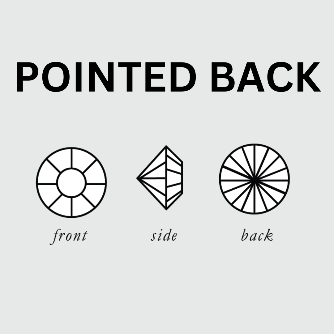 Round | 14*14mm | Pointed Back Rhinestones