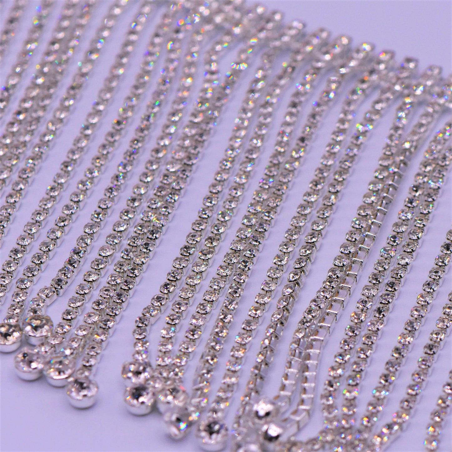 4" Crystal Rhinestone Fringe | Crystal Trim