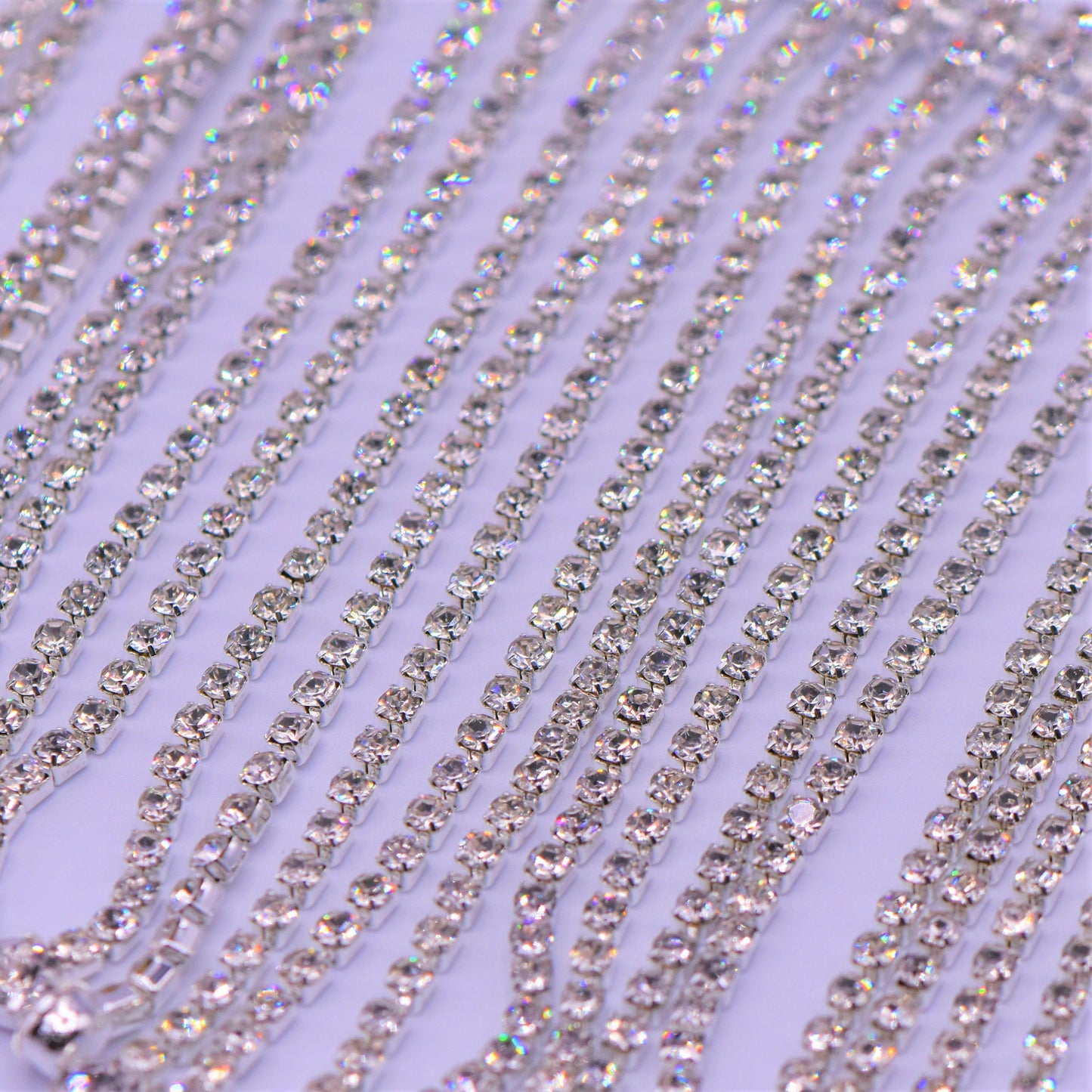 4" Crystal Rhinestone Fringe | Crystal Trim