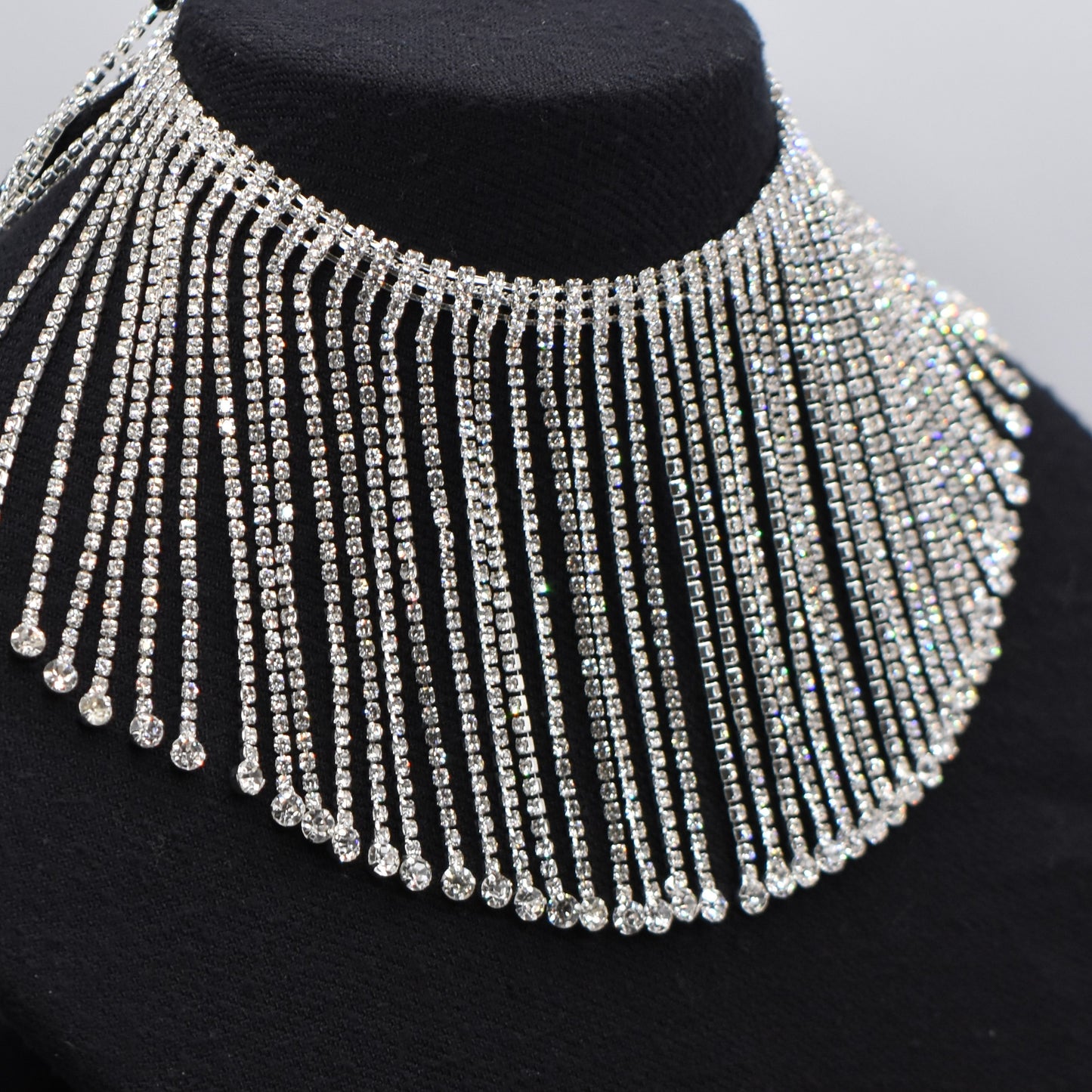 4" Crystal Rhinestone Fringe | Crystal Trim