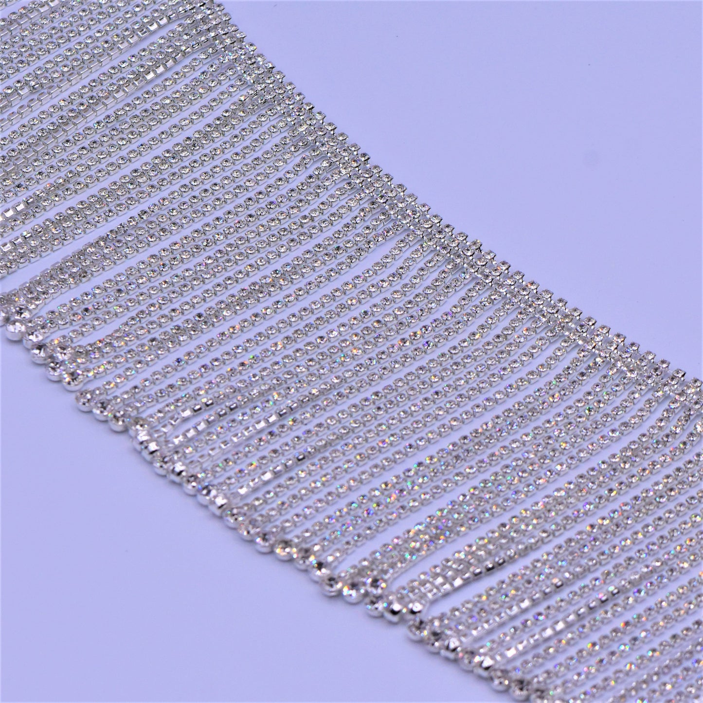 4" Crystal Rhinestone Fringe | Crystal Trim