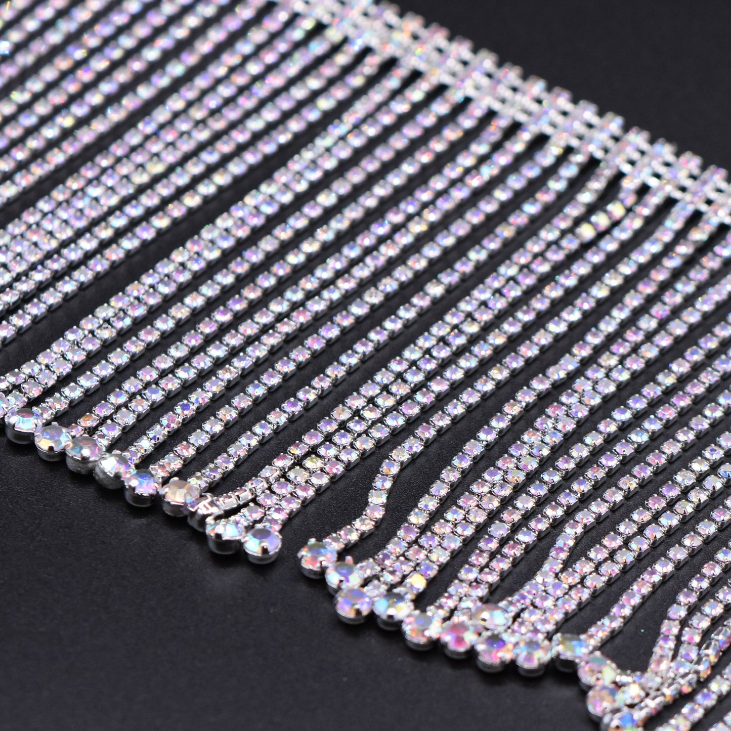 4"  Rhinestone Fringe