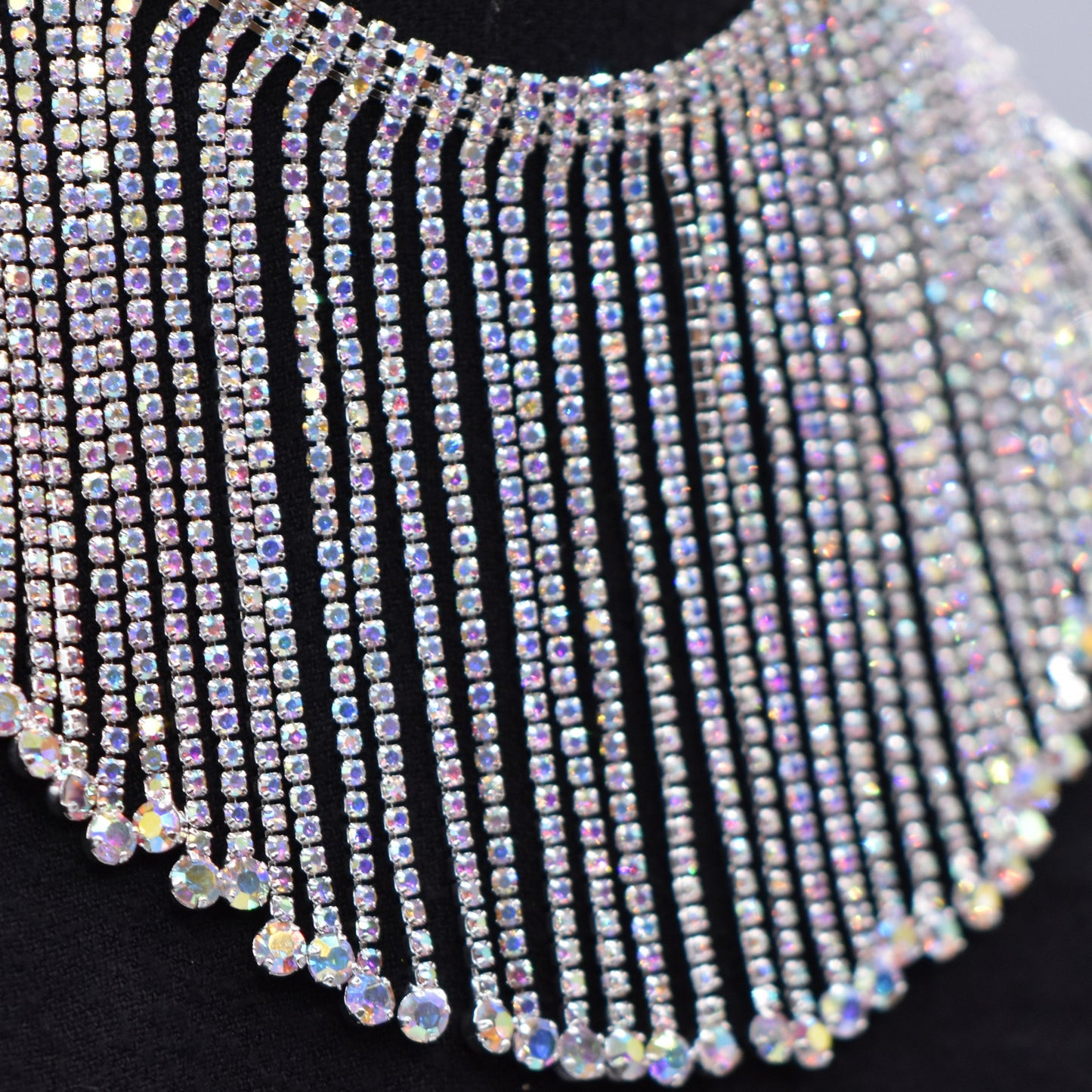 4"  Rhinestone Fringe