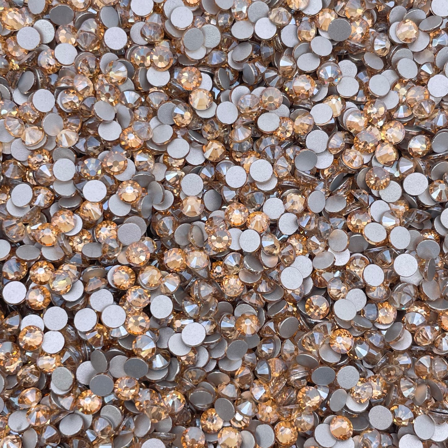 Gold Shadow Glass Rhinestones