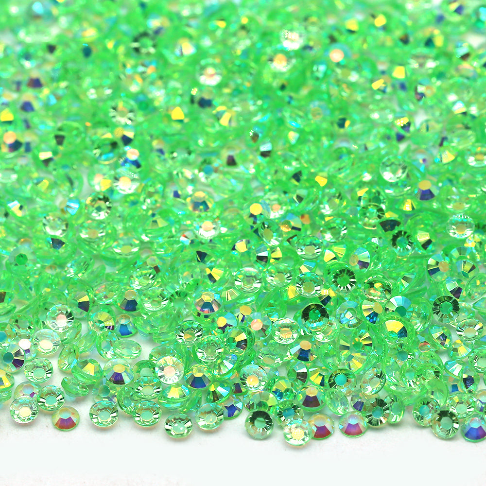 Green AB 3mm Jelly Rhinestones