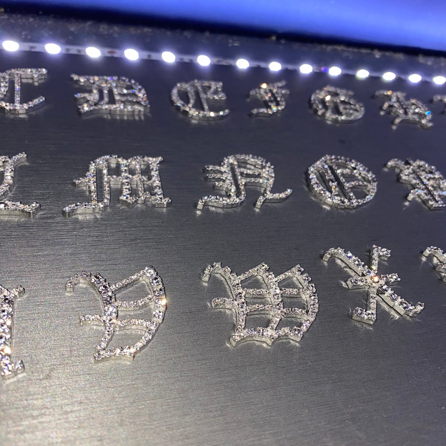 Old English Crystal letters | L-9