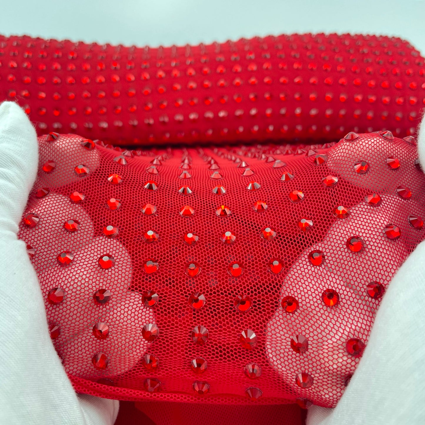 Stretchy Rhinestone Fabric