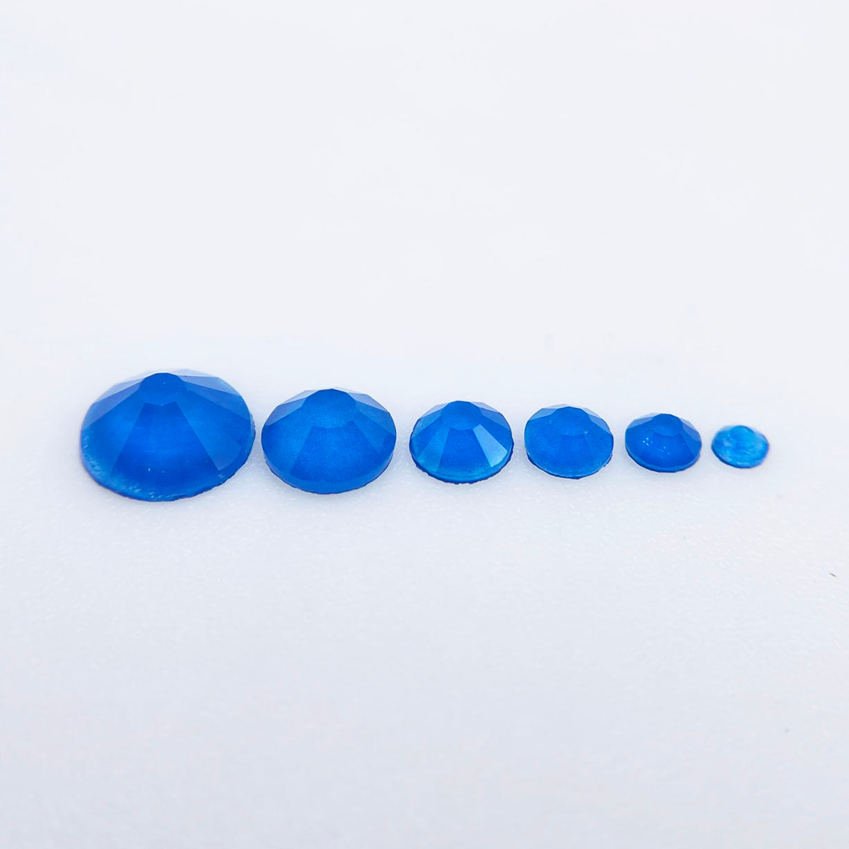 Neon Blue Glass Rhinestones
