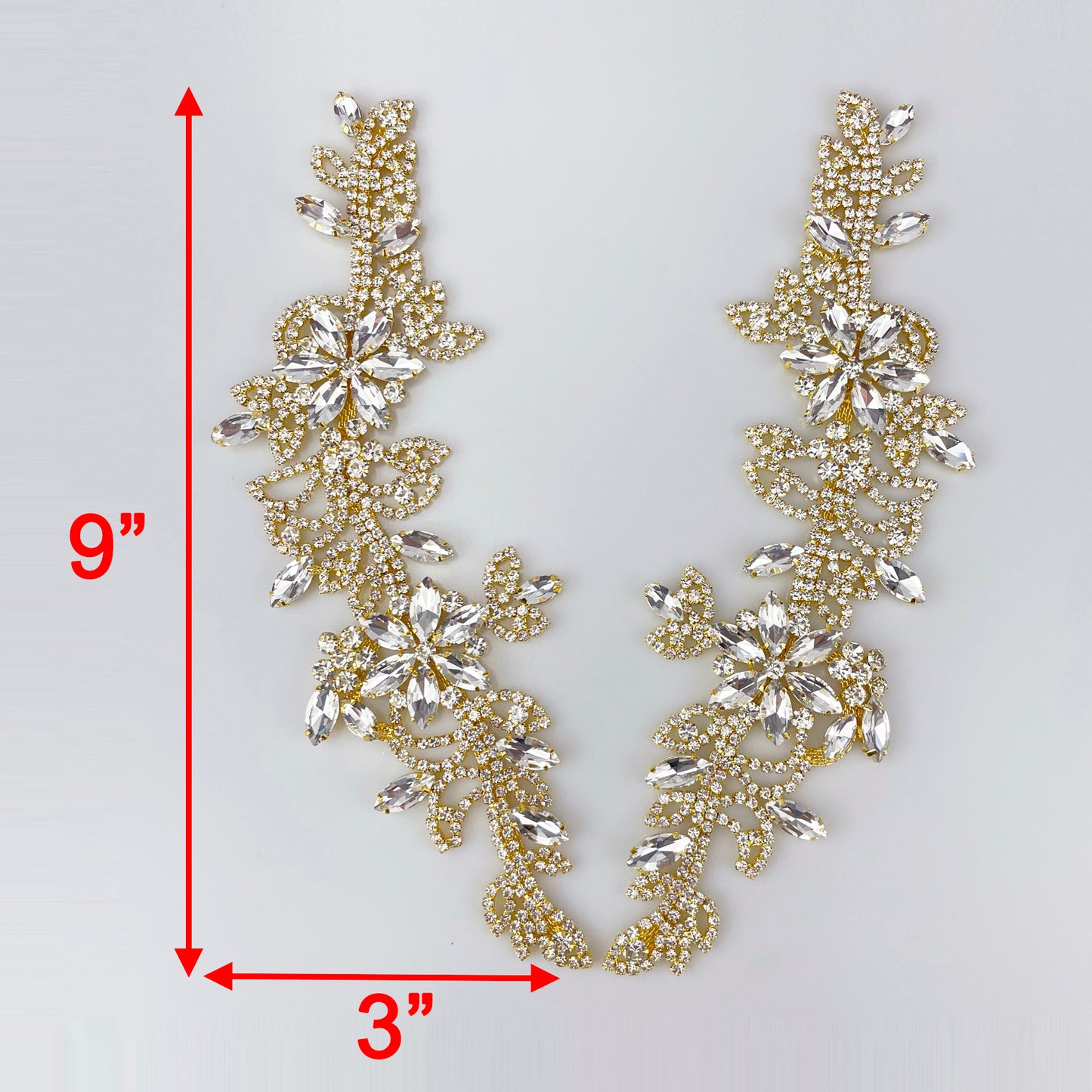 Rhinestone Applique Pair | SAL-2