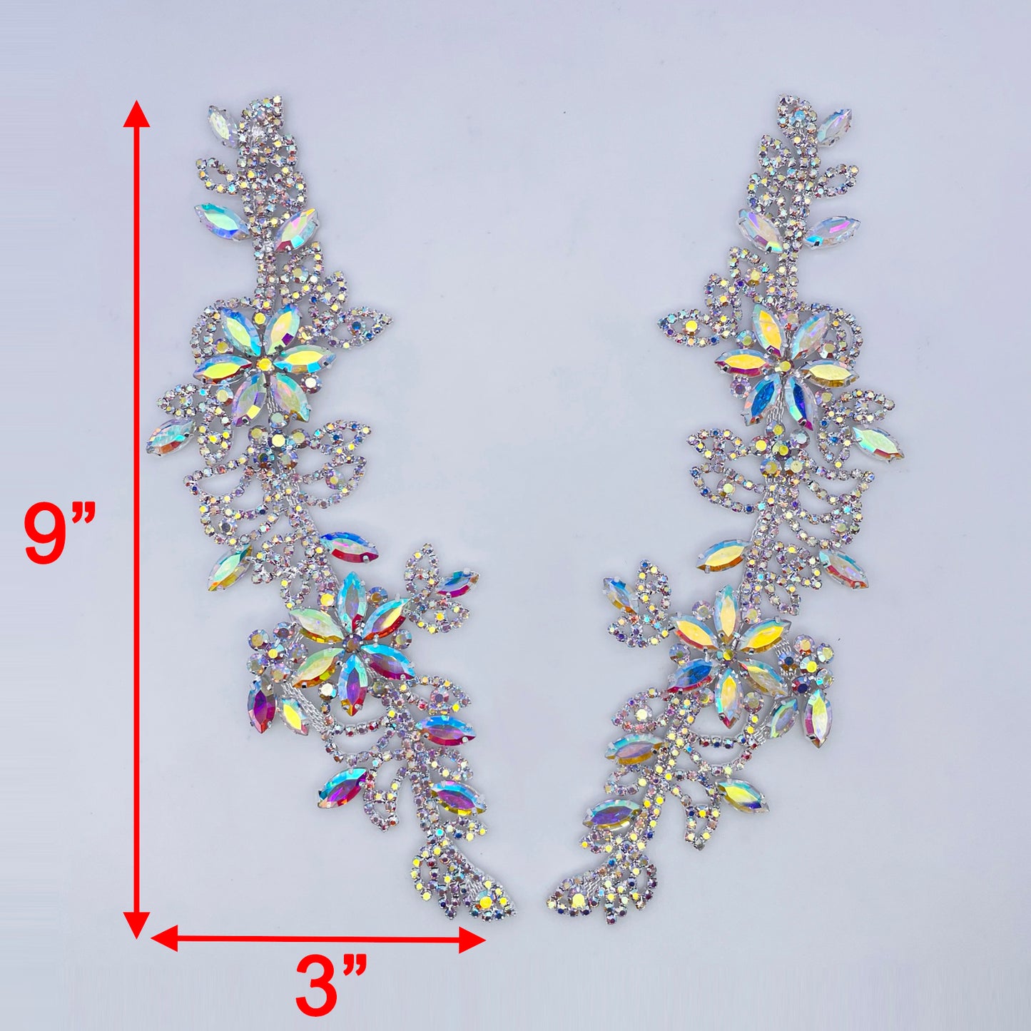 Rhinestone Pair Applique