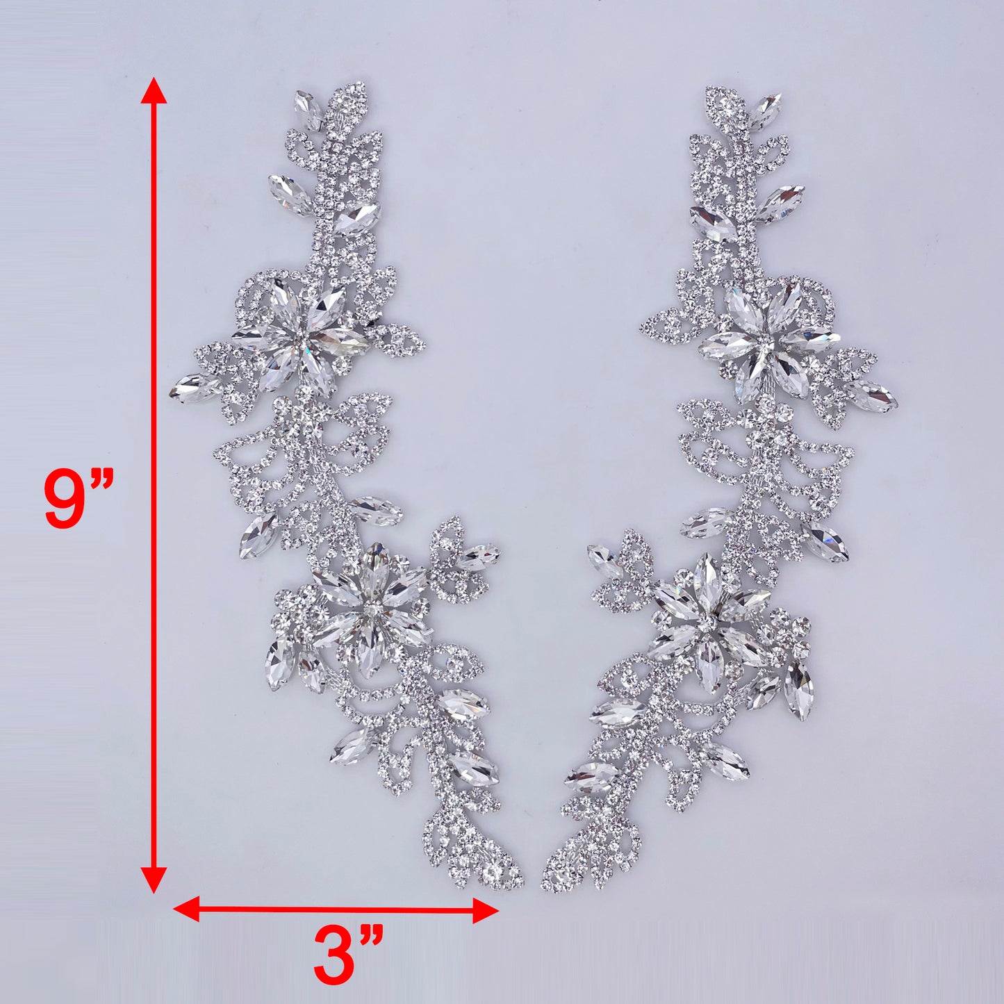 Rhinestone Applique Pair | SAL-2