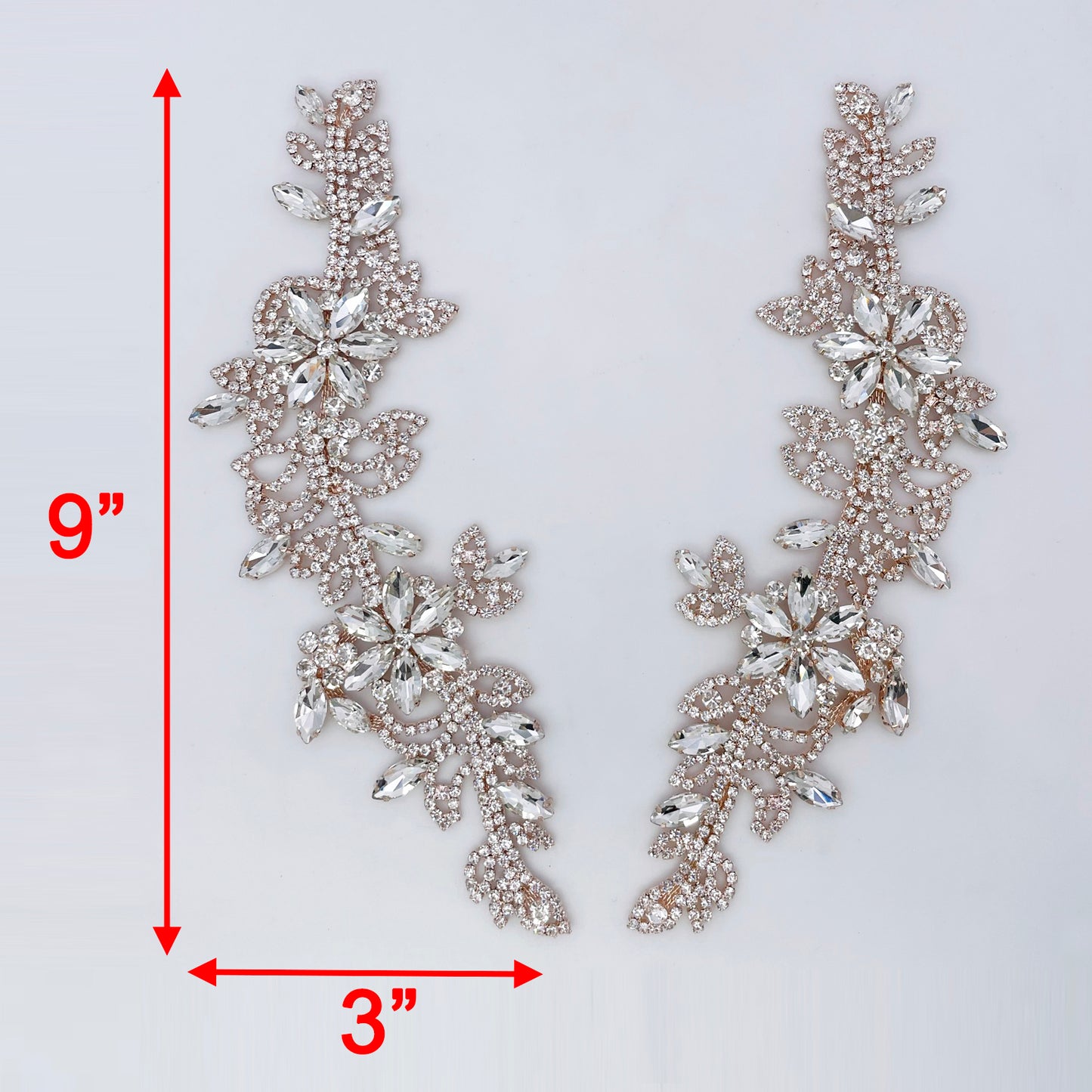 Rhinestone Applique Pair | SAL-2