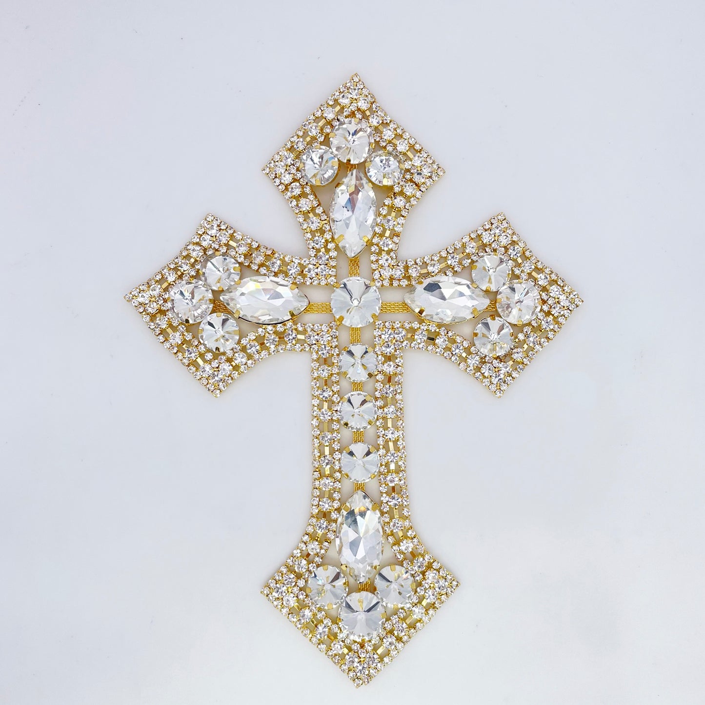 Gold Rhinestone Cross