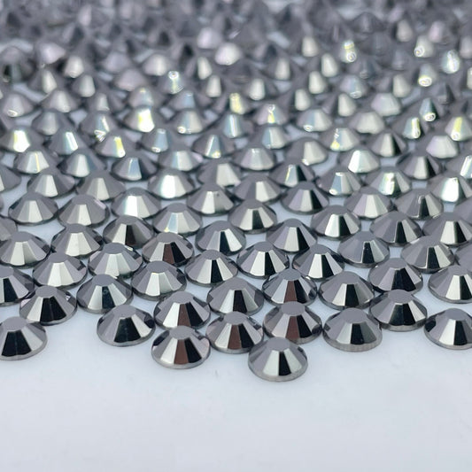 Hematite Glass Rhinestones