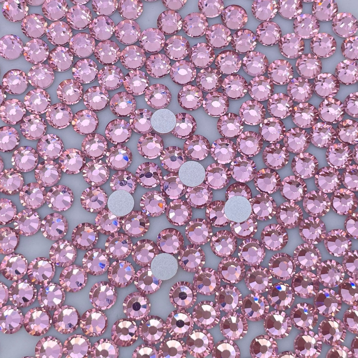Lt. Rose Glass Rhinestones