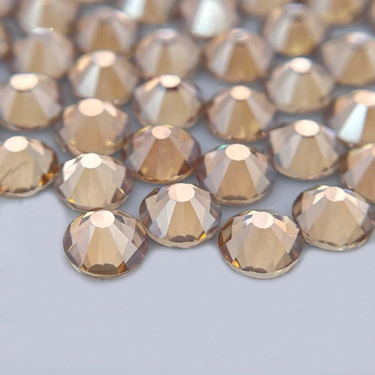 Gold Shadow Glass Rhinestones