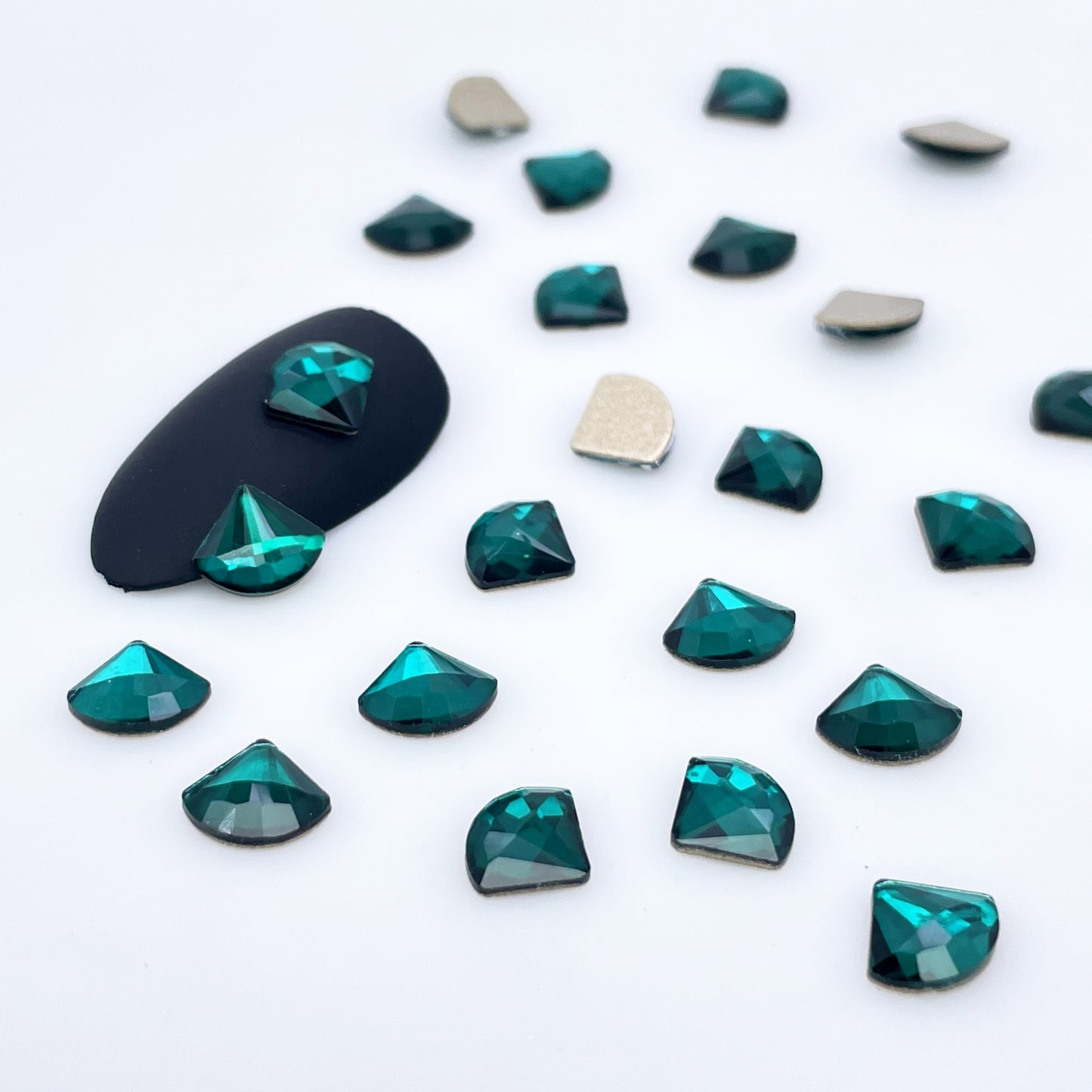 6*8 Fan Shape Glass Rhinestones
