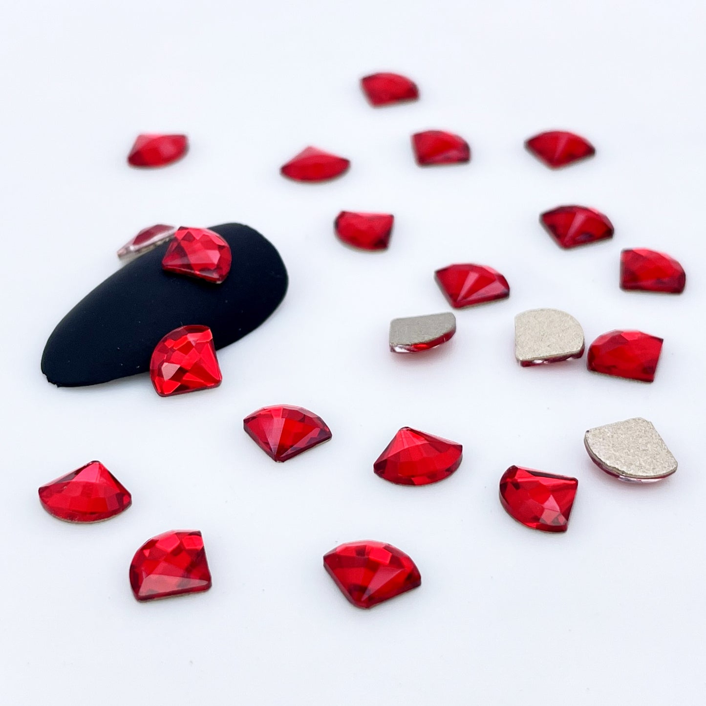 6*8 Fan Shape Glass Rhinestones