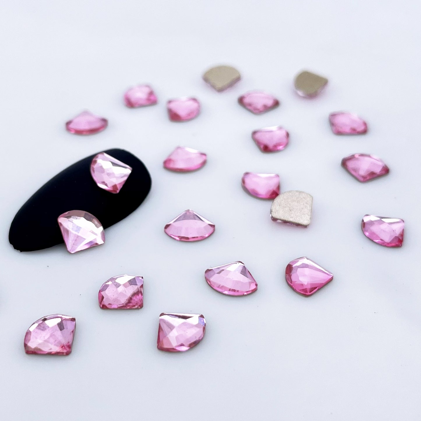 6*8 Fan Shape Glass Rhinestones