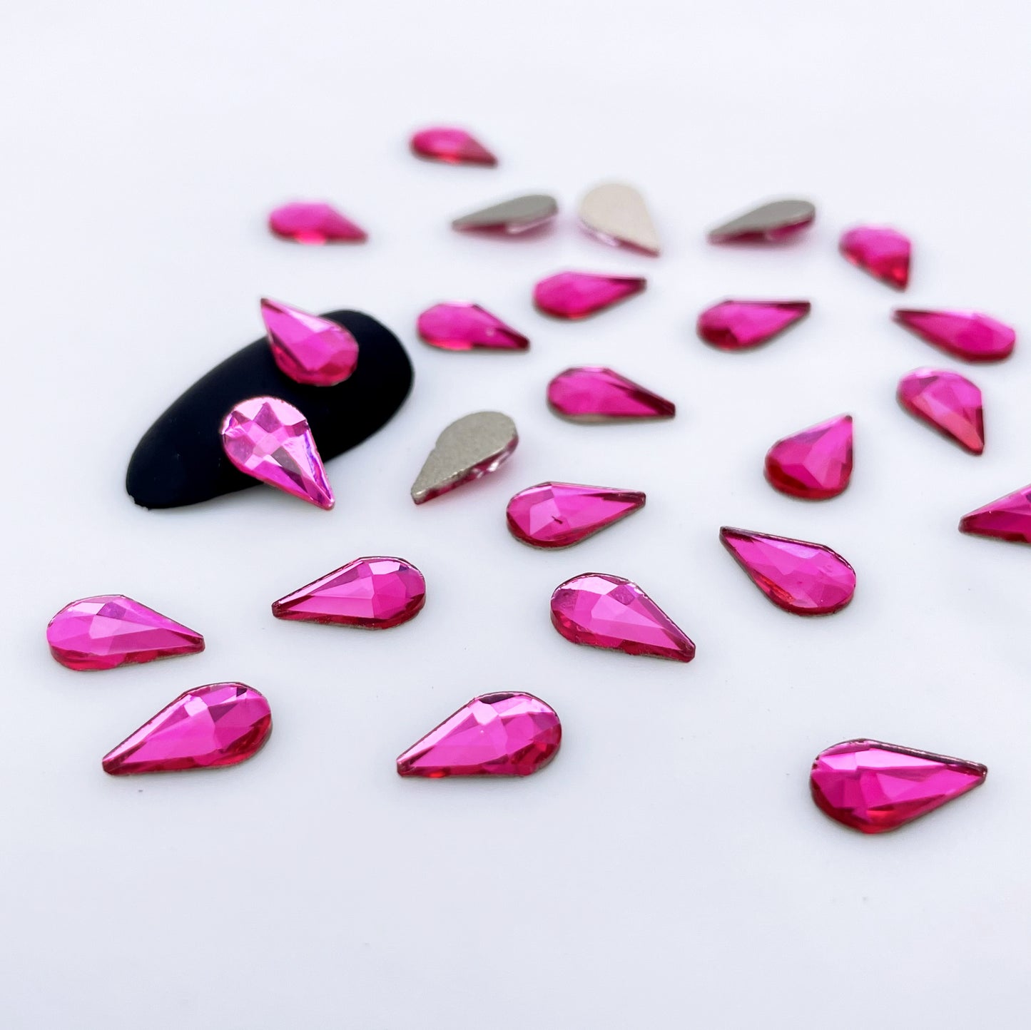 6*10 Tear Drop Glass Rhinestones