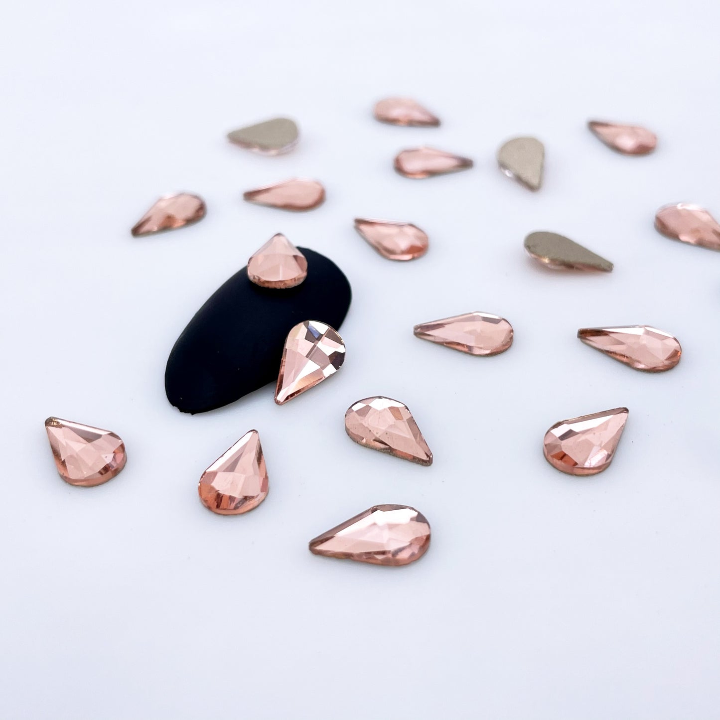 6*10 Tear Drop Glass Rhinestones