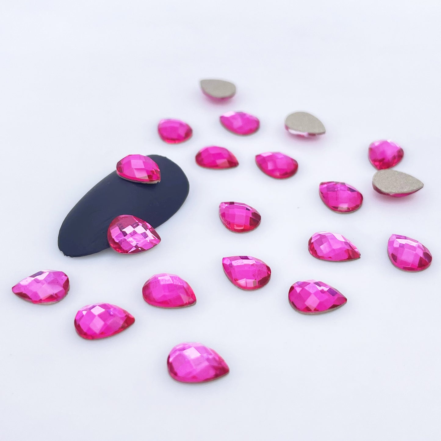 6*8 Tear Drop Glass Rhinestones