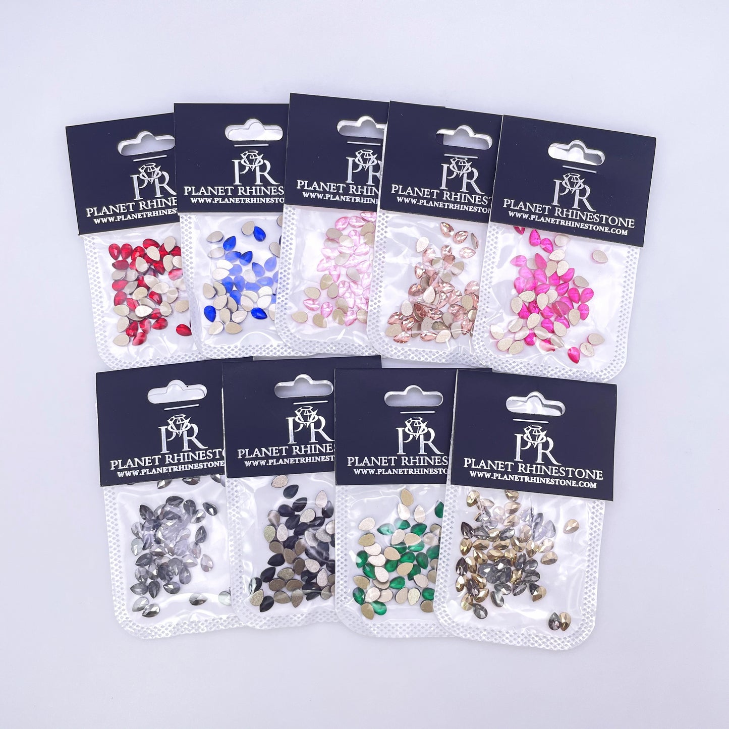 4*6 Tear Drop Glass Rhinestones