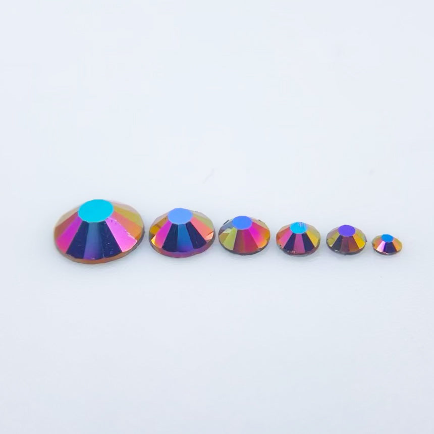 Rose Gold AB Glass Rhinestones