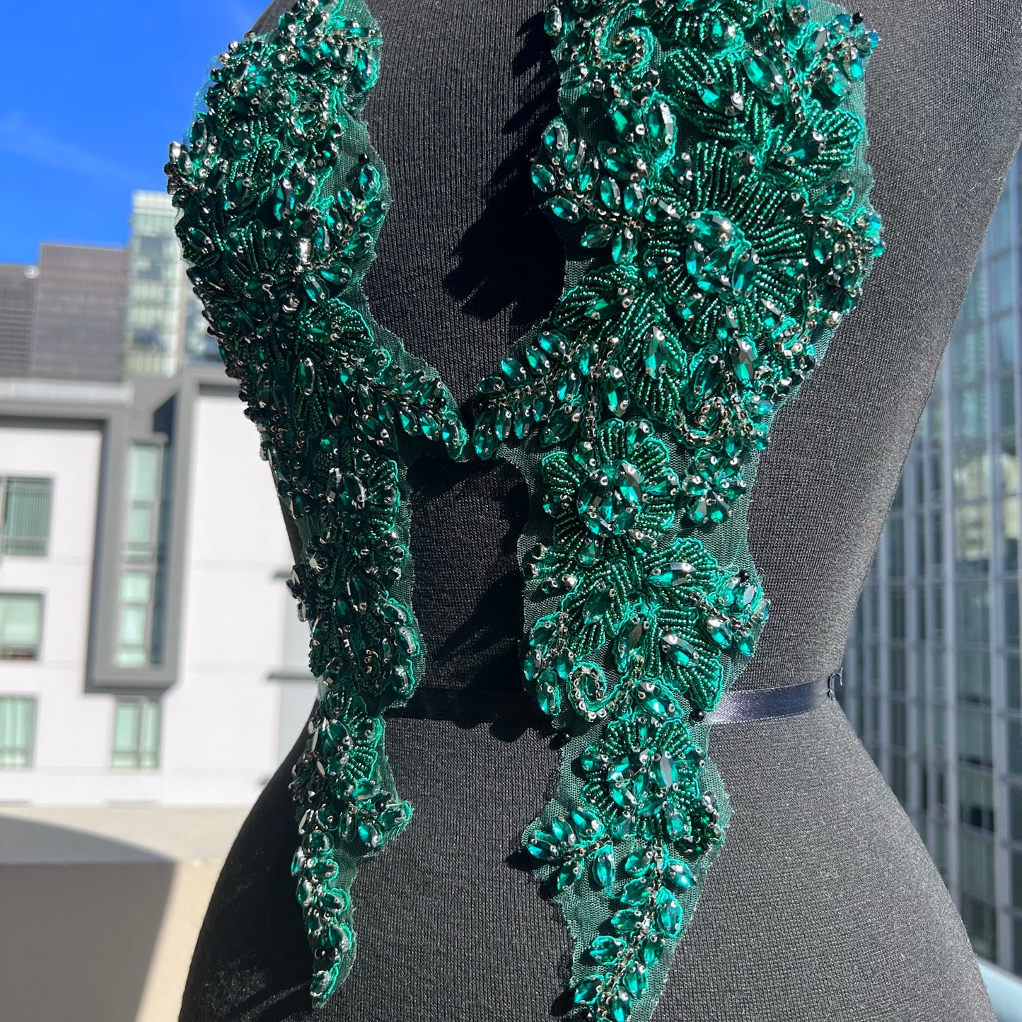 Lilli Emerald Rhinestone Applique