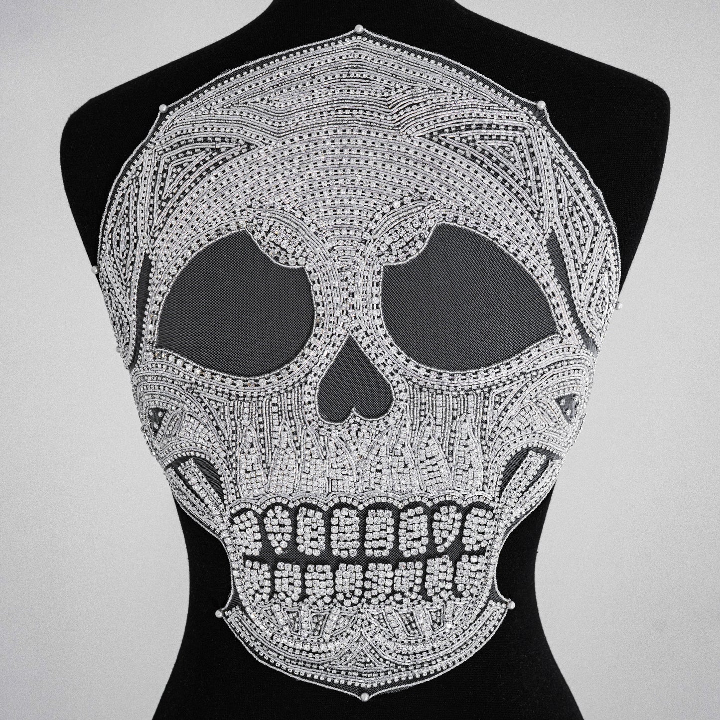 Rhinestone Skull Applique