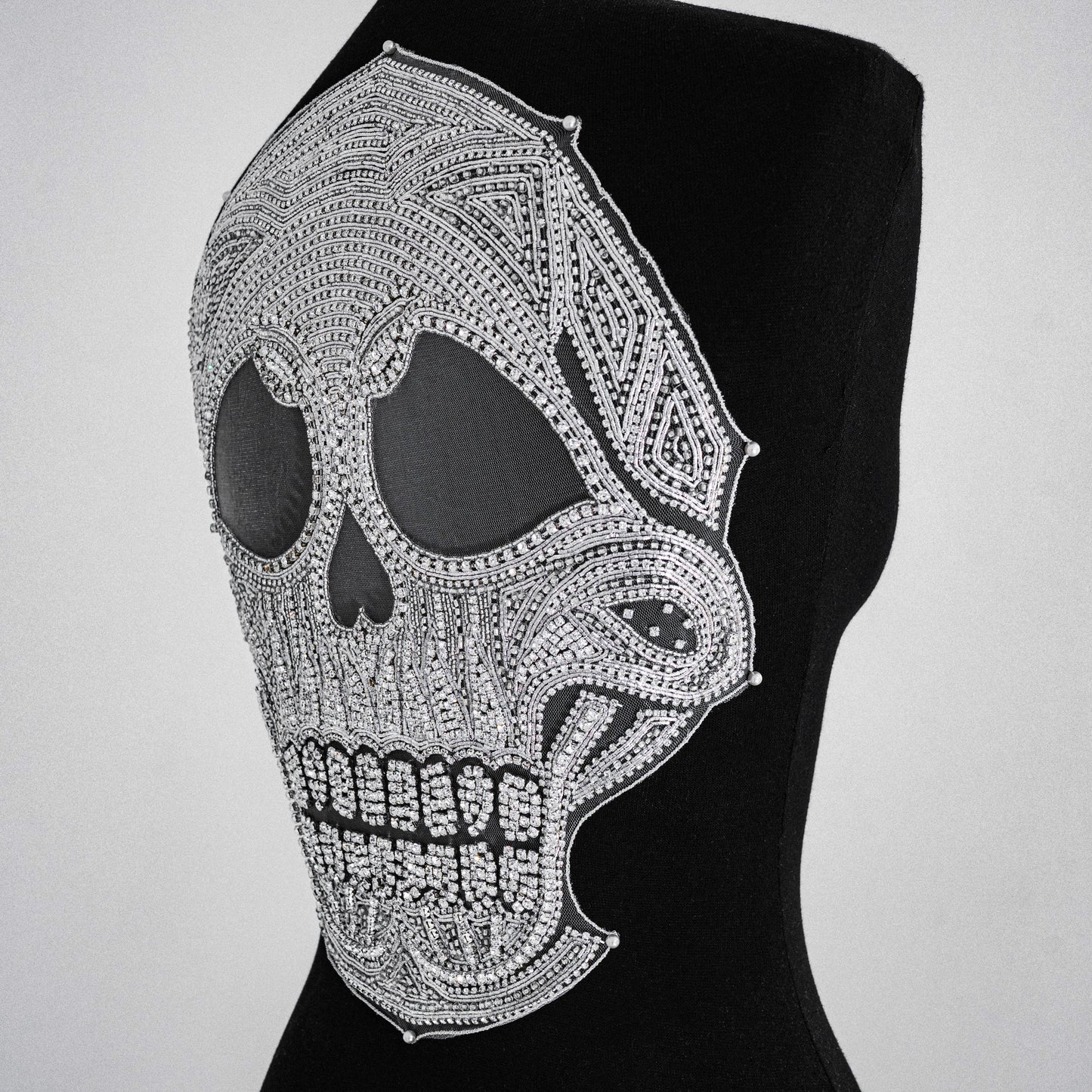 Rhinestone Skull Applique