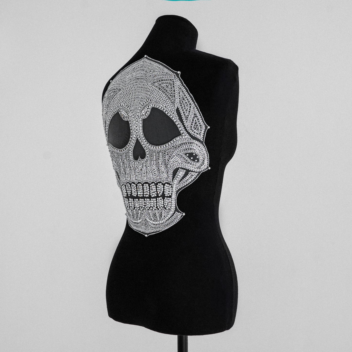 Rhinestone Skull Applique