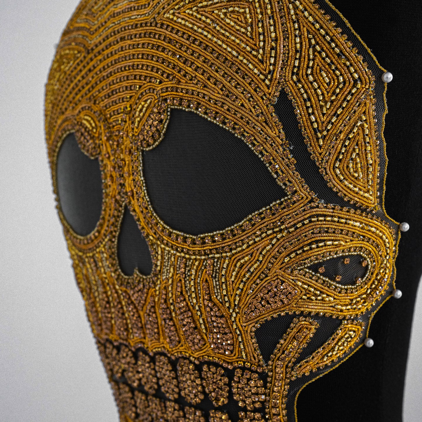 Rhinestone Skull Applique
