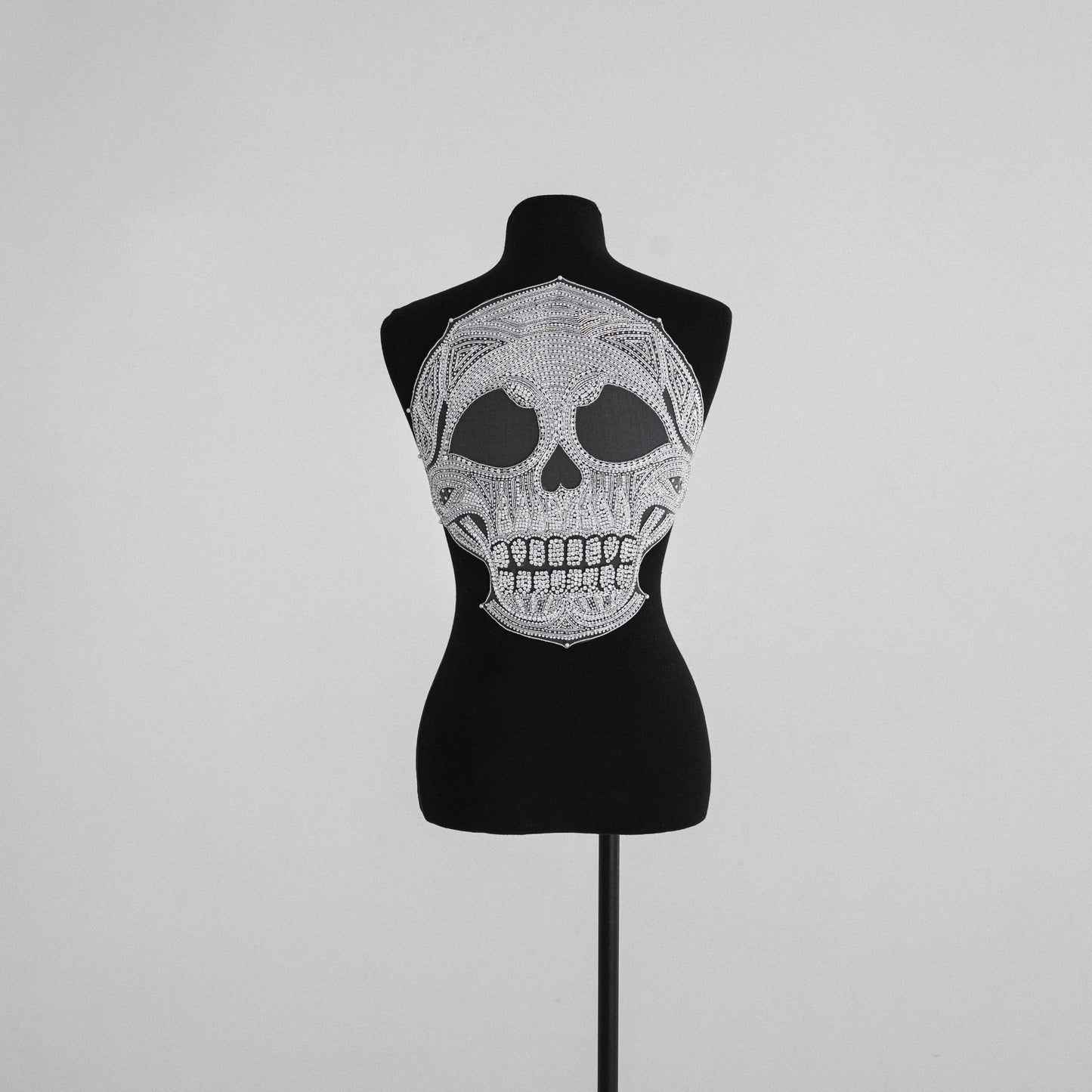 Rhinestone Skull Applique