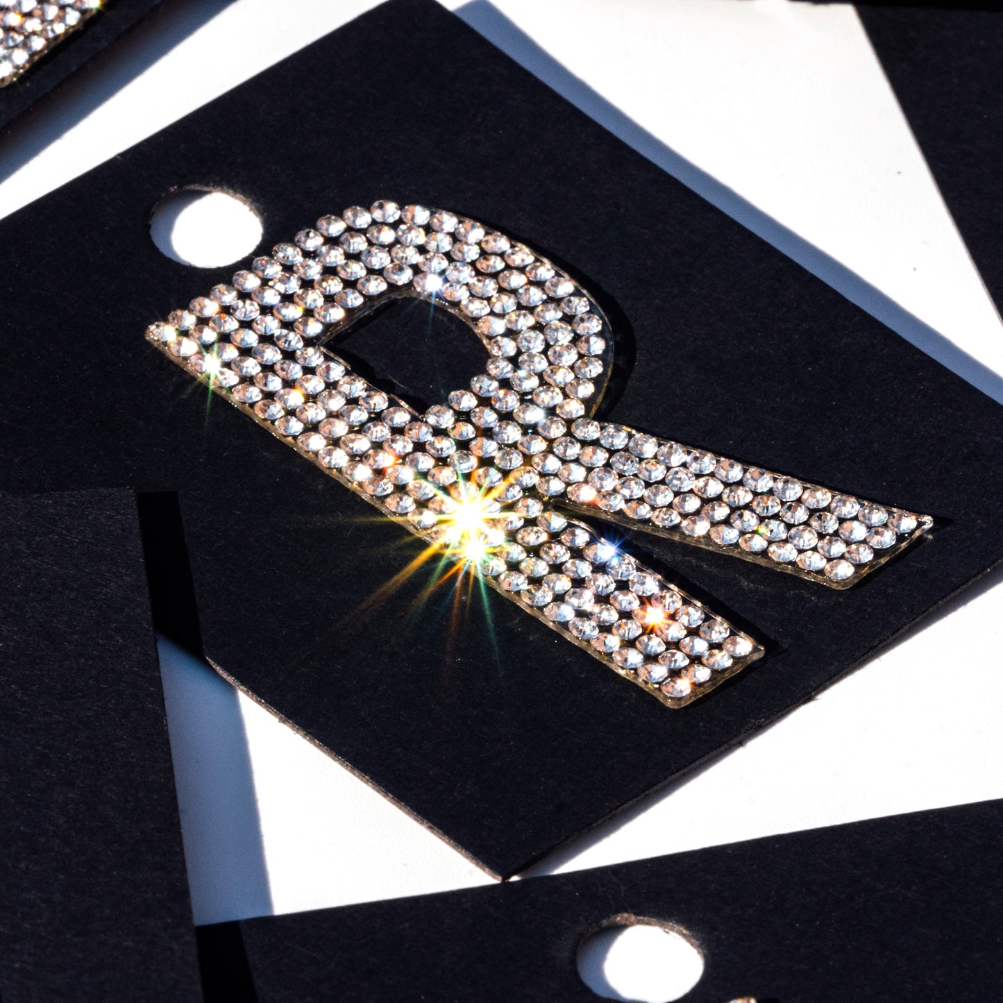 2" Crystal Iron On Rhinestone Letters | L-11