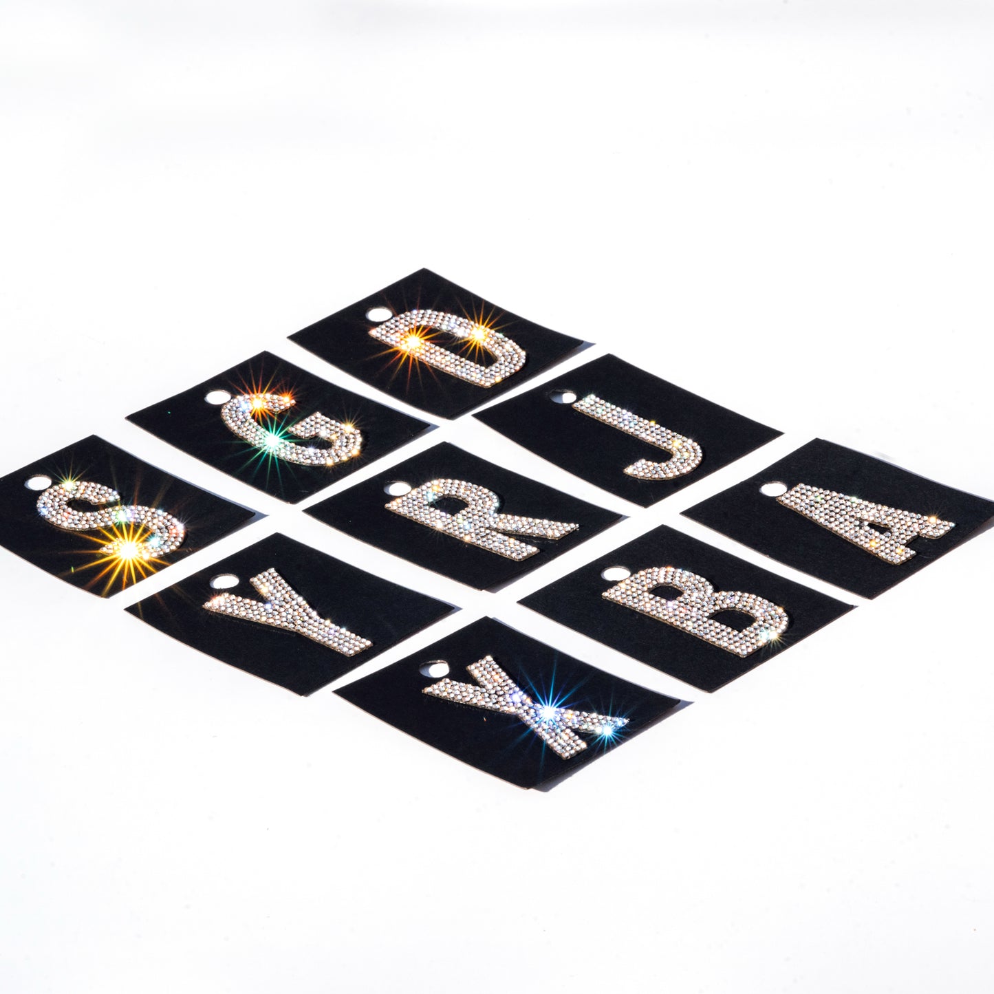 2" Crystal Iron On Rhinestone Letters | L-11