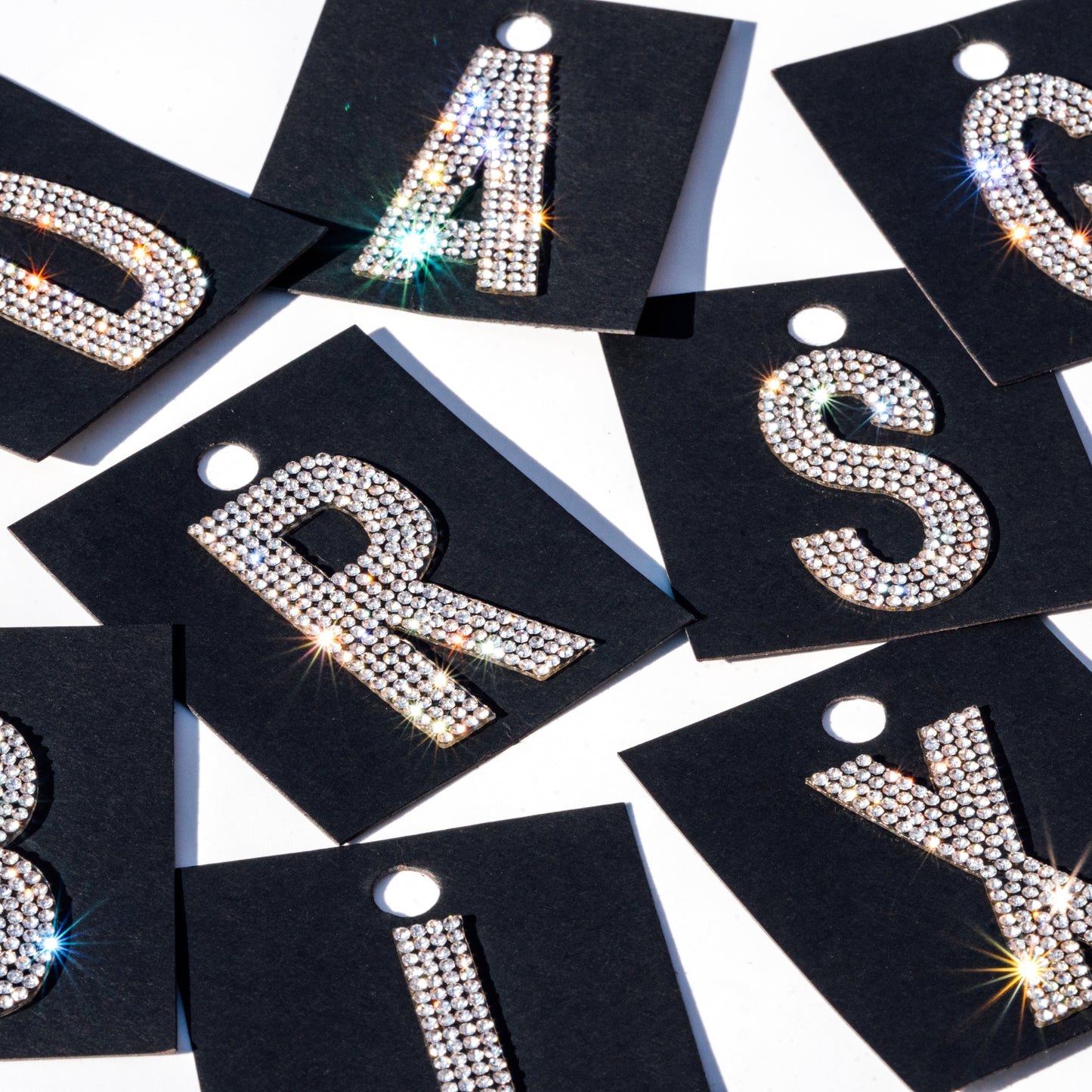 2" Crystal Iron On Rhinestone Letters | L-11